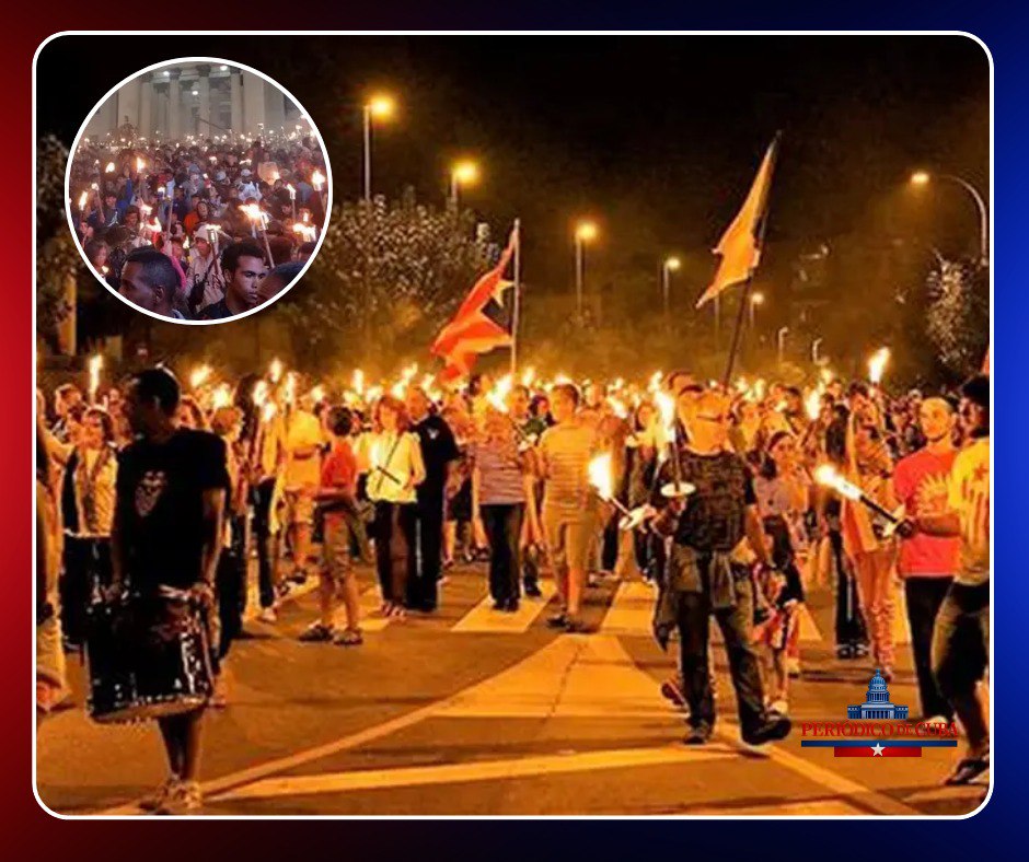 Marcha de las Antorchas en Cuba contrasta con la crisis energética y la realidad cotidiana