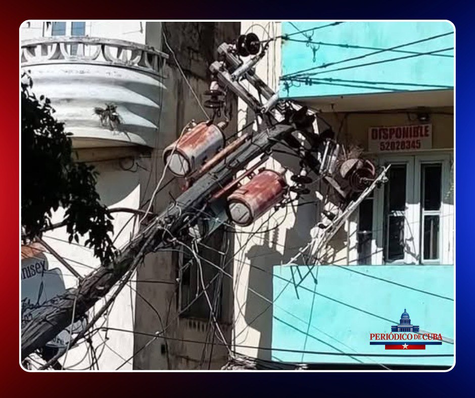 Colapsa poste eléctrico en el Vedado y aumenta la preocupación por la infraestructura en La Habana