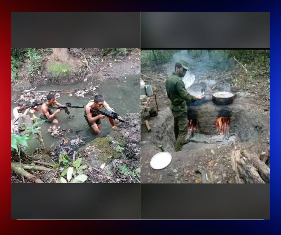 Militares cubanos realizan maniobras tácticas en zona selvática como parte de entrenamiento extremo
