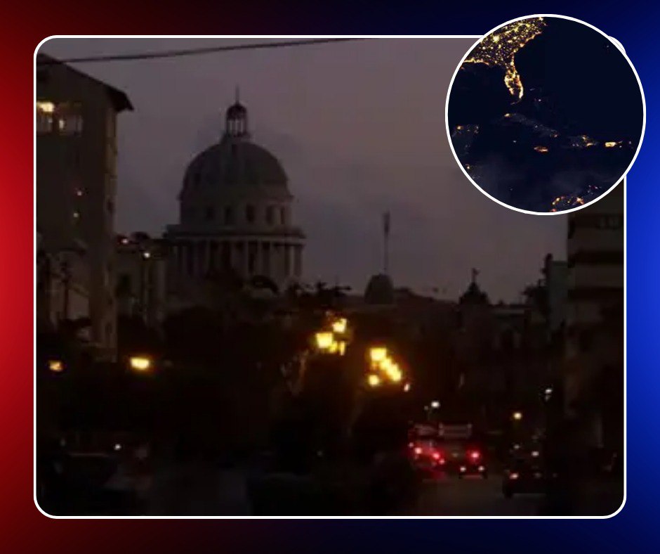 Apagones masivos dejan sin electricidad a casi toda La Habana por déficit de 220 MW