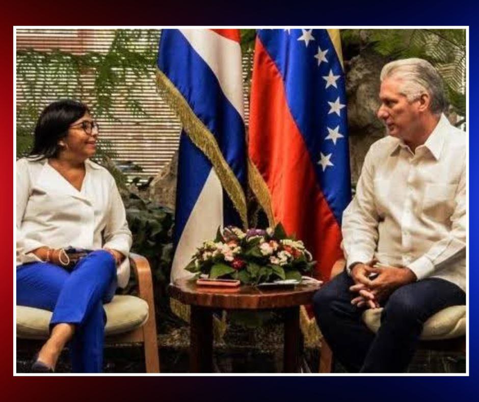 Díaz-Canel conversa con Delcy Rodríguez y rechaza intervención militar en Venezuela