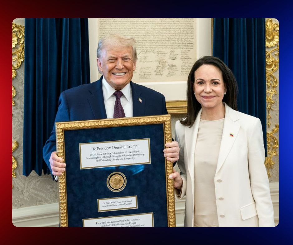 Trump plantea involucrar a María Corina Machado en el futuro político de Venezuela