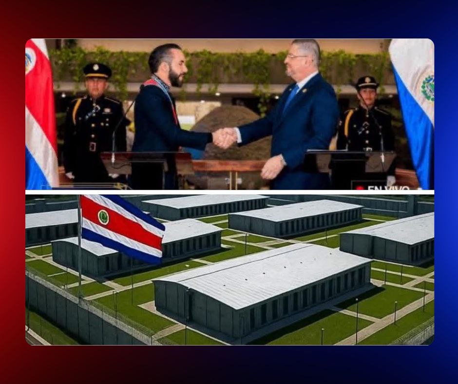Bukele visita Costa Rica y participa en el inicio del nuevo centro de alta contención contra el crimen organizado
