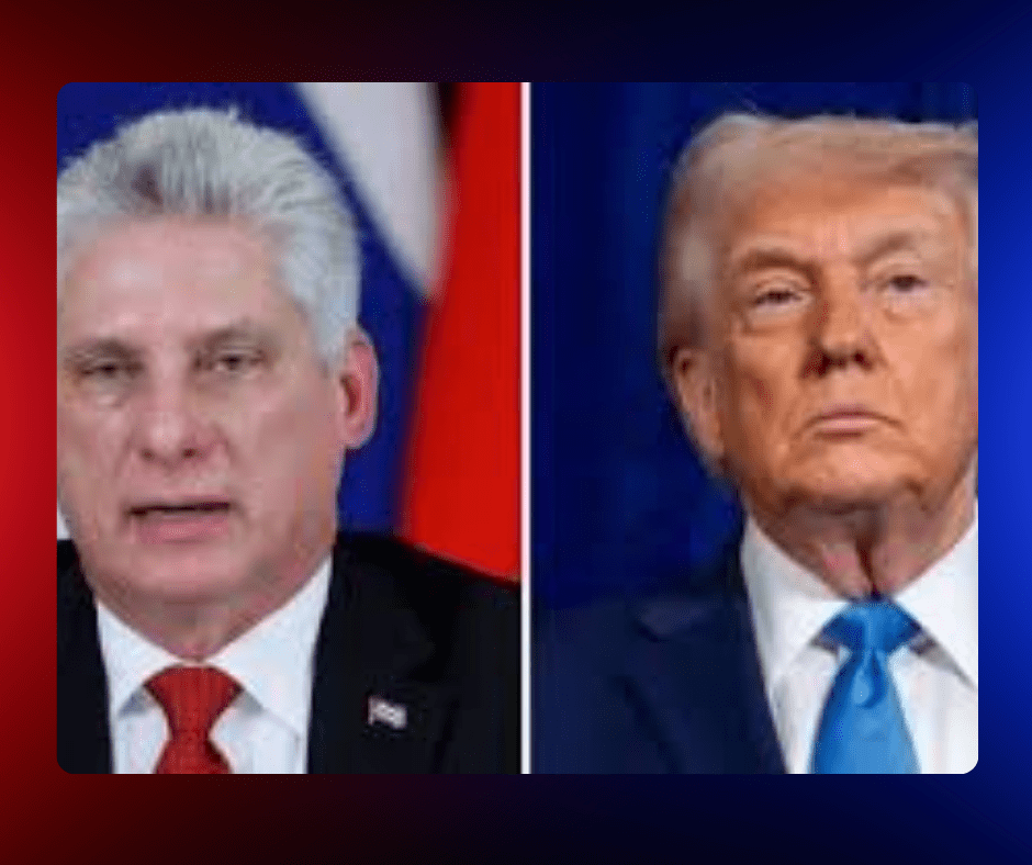 Díaz-Canel lanza amenaza directa a Donald Trump frente a la Embajada de EE.UU. en La Habana