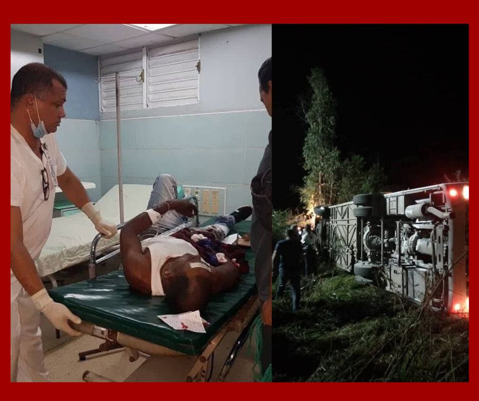 Accidente en la Carretera Central deja 11 lesionados en la curva de Ignacio, Camagüey