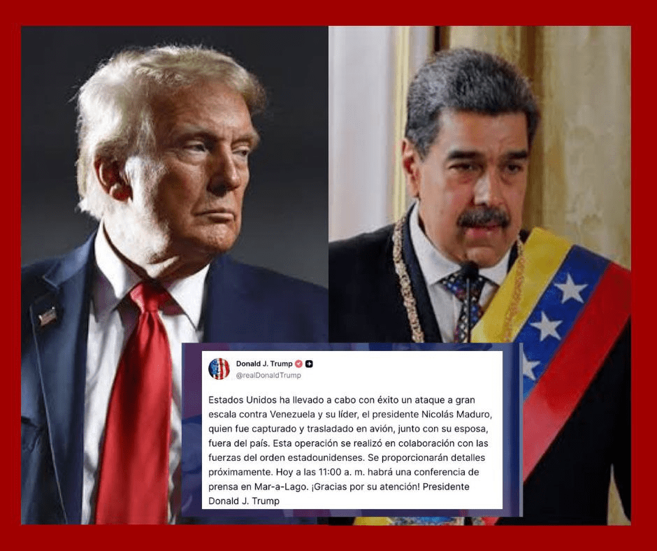 Estados Unidos captura a Nicolás Maduro en Caracas tras un ataque militar de gran escala