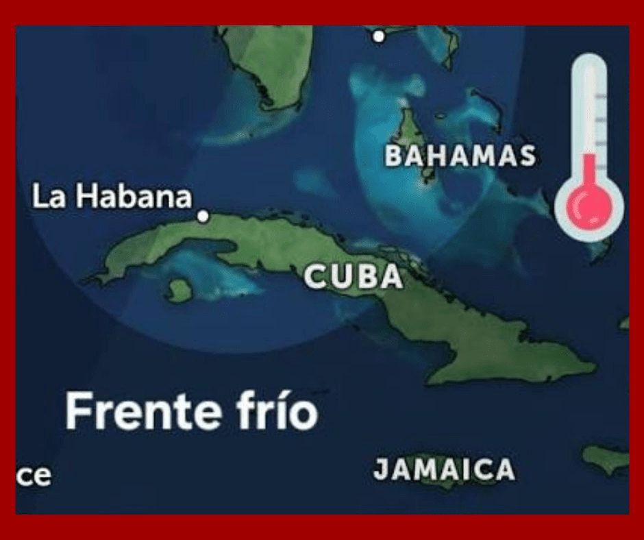 Frente frío deja madrugadas frescas y pocas lluvias en Cuba este 27 de diciembre de 2025