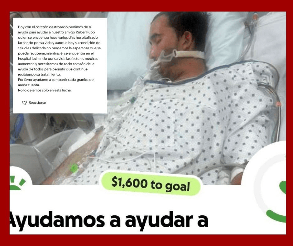 Crean campaña urgente para ayudar a Ruber Pupo, hospitalizado en estado delicado en EE.UU.