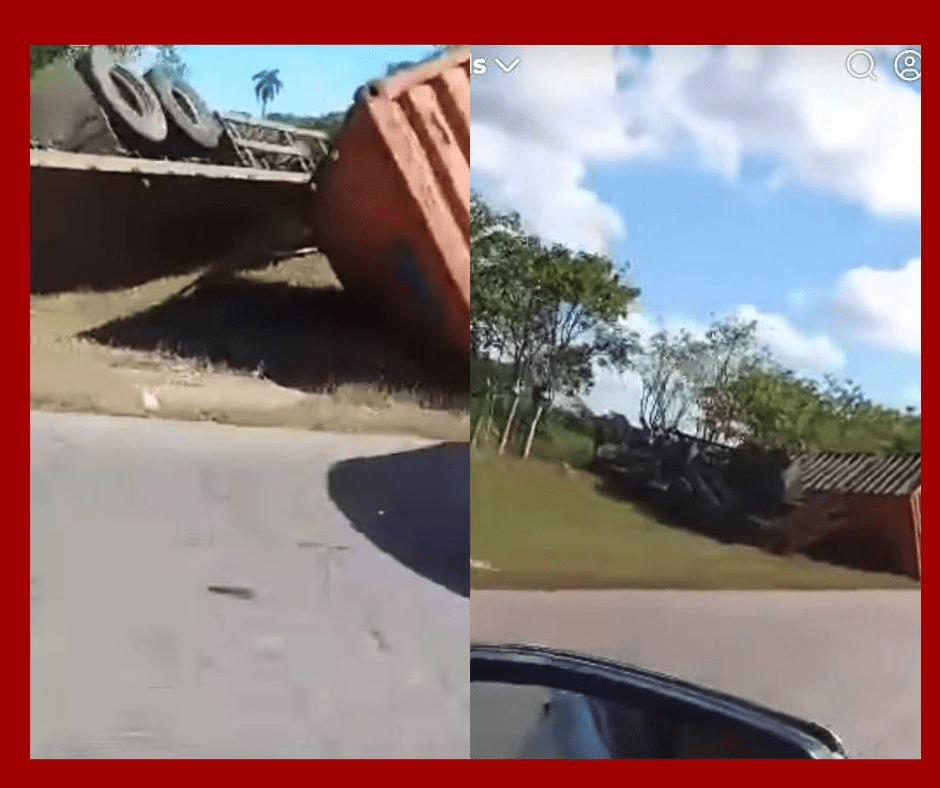Accidente de tránsito en Florida, Camagüey: rastra volcada provoca alarma y afecta la Carretera Central