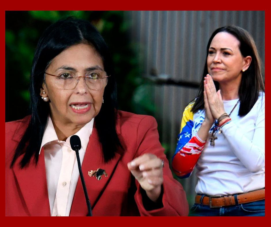 Delcy Rodríguez descalifica el Nobel de la Paz otorgado a María Corina Machado