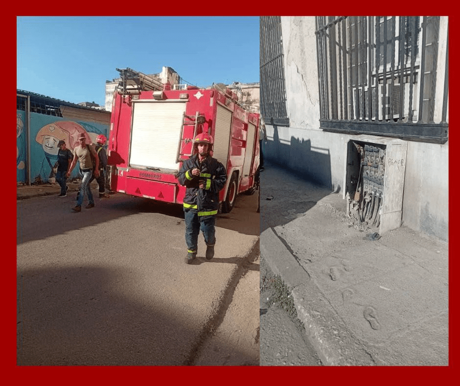 Incendio en caja eléctrica provoca alarma en Centro Habana