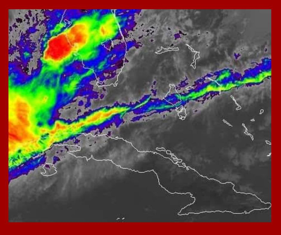 Frente frío en Cuba: lluvias y descenso de temperaturas en el centro del país