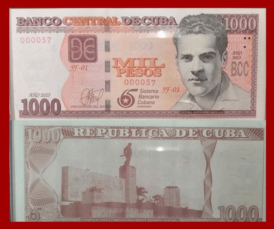 Billete de 1,000 pesos: Banco Central de Cuba lanza emisión especial conmemorativa