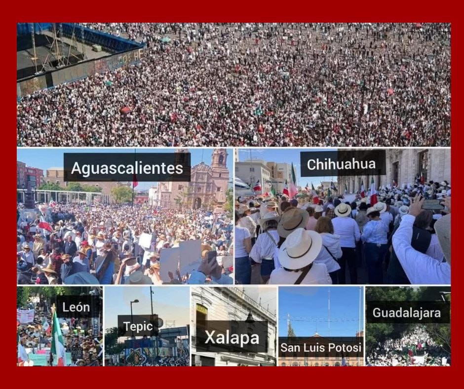 Protesta masiva en México exige justicia y democracia frente a crisis nacional