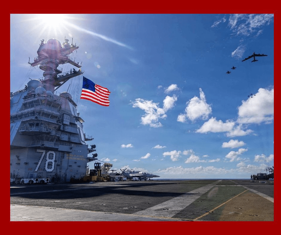 Portaaviones USS Gerald R. Ford en operación militar contra narcotráfico en América Latina