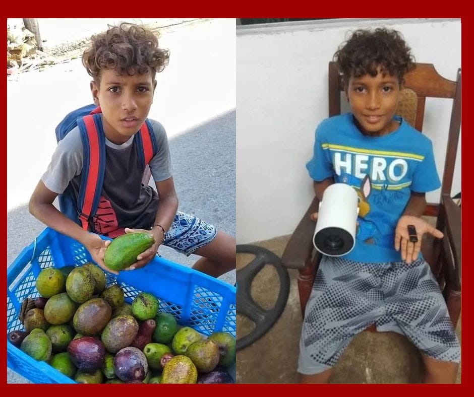 REALIDAD EN CUBA: Niño de 12 Años Vende Aguacates Para Reconstruir el Techo de su Hogar Tras el Huracán Melissa